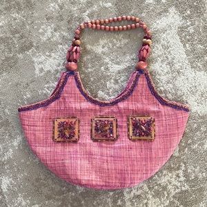 Purple lavender Beach Bag